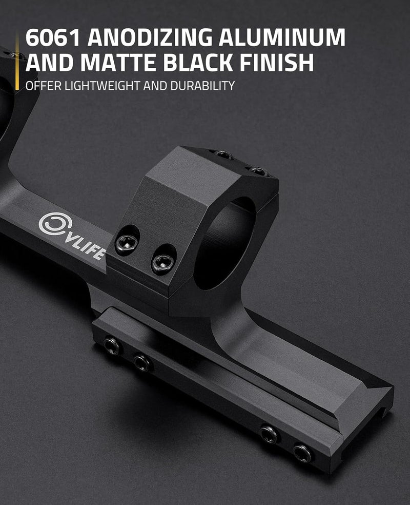 CVLIFE Cantilever Scope Mounts, Offset Dual Ring One-Piece Scope Mount, Lightweight Aluminum - Image 4